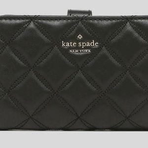 Kate Spade Natalia Medium Compact Bifold Wallet Black